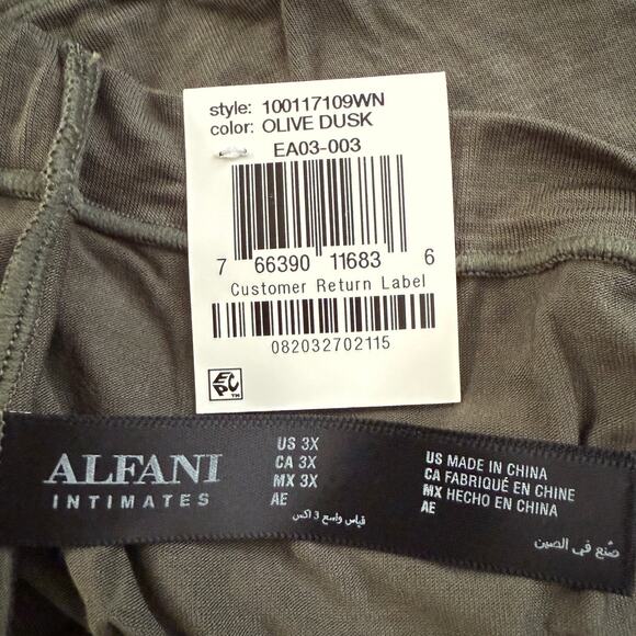 Alfani Intimates 3pc Lot Core Panty Bikini Hipster Olive Dusk Plus Sz 3X Panties - Picture 5 of 7